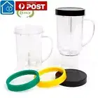 6Pcs Parts Replacement 16OZ Cups for 250W Magic Bullet Blender MB1001 AU