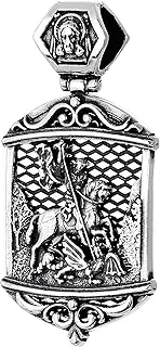[NKlaus] 10986 Solid 925 Sterling Silver Pendant Saint George the Victor 10 g, Sterling Silver Silver