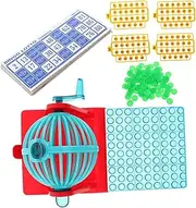 PHENOFICE Hand Cranked Bingo Game Machine Boys and Girls Interactive Toys Multi-Mode Machine for Party and Skill Development