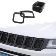 7pc Car Front Grille Center Insert Cover Decor Trims for Jeep Compass 2017-2020 (for: Jeep)