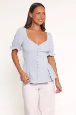 [PUP3] Kameran Top - Pale Blue XS light blue