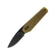NEW Kizer Tomb Ultem Coffin Shaped Folding Knife with Skeleton Milled Liner V369