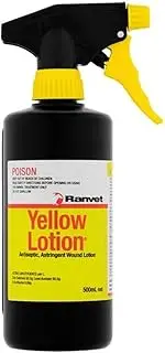 Ranvet Yellow Lotion Antiseptic Astringent Wound Liquid Horse Equine 500ml