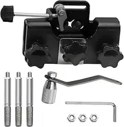 Chainsaw Sharpener | Chainsaw Sharpening Jig Kit with 3 Bits | Hand-Cranked Chain Sharpener for Chain Saws and Electric Saws, Outdoor Work