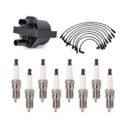 Ignition Coil & 8x Spark Plug & Wireset for Chevrolet Express 1500 5.7L V8 DR49