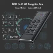 USB3.0 6Gbps Encryption Mobile Solid State Disk Enclosure Case For M.2 SATA SSD