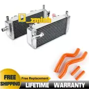 Aluminum Radiator + Orange Silicone Hose Fit 2001-2008 2006 SUZUKI RM250 RM 250