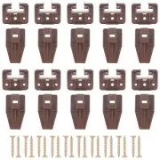 10 Sets Drawer Track Guide and Glides Center Mount Drawer Plastic Slides Draw...