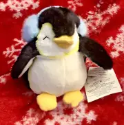 VTG Tux Kissing Penguin Russ Bertie for Hallmark Stuffie Plush New w/ Tags 8"