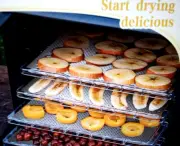 Beef Jerky/Fruit DEHYDRATOR/STEAMER SILICONE SHEETS Dryer Mesh Mat 8pc 14"x14"