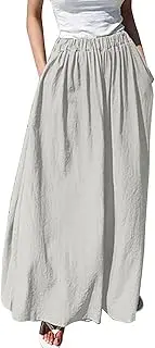 [Generic] Womens Trousers Petite Ladies Walking Trousers Straight Leg Wide Leg Cropped Leggings Black Summer Maternity Leggings with Pockets Black Linen Women's Long Ladies Long Elastic Waist Slim