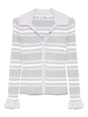 [Self-Portrait] Self-Portrait-Maglia A Coste A Righe Grigie-Donna S