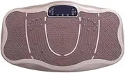 Fitness Vibration Shaking Machine, Three-Level Body Shaping Machine, Indoor Fitness Machine, Multi-Level Vibration ABS, Sturdy and Durable,Brown