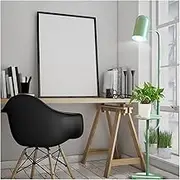 Modern Floor Lamp with Table/Tray, Modern Bedside Nightstand End Table, Great Reading Lamp for Bedroom, Living Room or Office Standing Light(Green)