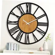 Wall Clocks for Living Room Decor,32" 32 Inch Black-roman Numerals
