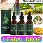 4PCS Mullein Leaf Extract Drops Lung Cleanse Health Care Respiratory Herbal Drop