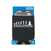 Evolution Grave - Funny Novelty Stubby Holder With Base