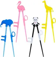 4 Pcs Learning Chopstick Helper, Children'S Training Chopsticks, Animals Chopsti