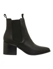 [Ravella] Faller Black Smooth Boots