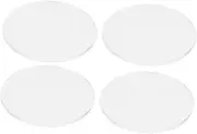 Hohopeti 4pcs Round Acrylic Sheet Circle for DIY Projects Photo Booth Props Smooth Edges Water Resistant Acrylic Display Boards