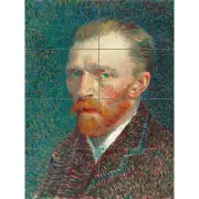 Vincent Van Gogh Self Portrait 1 XL Giant Panel Poster (8 Sections)