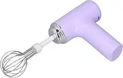 Cordless Handheld Whisk, Electric Hand Mixer Wide Application Lightweight Easy with 2pcs Mixing for Kitchen (Purple)