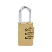 3-Digit Combination Padlock Brass Locks 5mm Shackle Diameter