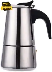 Stainless Steel Coffee Pot Mocha Espresso Latte Percolator Stove Coffee Ma200Ml)