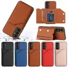 For Samsung Galaxy A54 A34 A14 A04E Back Flip Kickstand Card Slots Phone Case