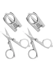 Multipurpose Folding Travel Scissors - Stainless Steel - 108 Pack