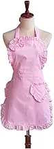 Cute Girls Bowknot Lady's Kitchen Restaurant Apron Fashion Funny Apron for Women (Pink)