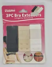 3 PC 2 Hook bra extender 3 Dritz 3 Hook Extender 1 Dritz 2 Hook Bra Extender New