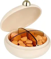 HIAKDOFT Portable Medicine Organizer Travel Pill Case Separate Compartments Lightweight Easy to Clean for Outings and Daily Use Tight Seal to Prevent Spills for Tablets and Supplements