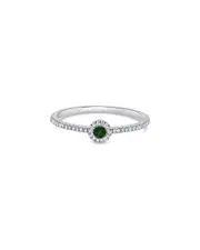 Sabrina Designs 14K 0.13 ct. tw. Diamond & Emerald Ring
