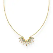 THOMAS SABO Necklace with sun beams and colourful stones