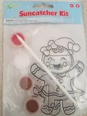 Suncatcher Window Kit Gingerbread Girl and Boy-Brand New-SHIPS N 24 HOURS