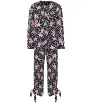 [Isabel Marant] Isabel Marant Gigi printed cotton jumpsuit AU 8 black