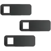 3 Pcs Computer Tablet Camera Anti-Peeping Privacy Patch Slide Cover Laptop Camera Cover Sliding Black