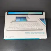 Logitech K480 Clavier Multi-Device Keyboard White Bluetooth NEW OPEN BOX