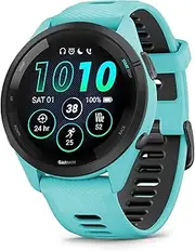 [Garmin] Forerunner 265 Black Bezel with Aqua/Black Band