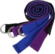 BELLIFFY 3pcs Yoga Band Multi Purpose Fitness Strap for Stretching and Flexibility Durable Resistance Bands for Home Workouts