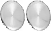[Pvcqjkd] 10 Inch Pizza Pan Set of 2, Stainless Steel Pizza Round Baking Trays, Crisper Oven Pan for Baking Serving,