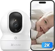 EZVIZ 2K Indoor Security Camera, 360° PT WiFi Camera, Touch Call Button, Sleep Mode, Human/Noise Detection, Color Night Vision, Patrol Mode, Pet Camera,2.4/5GHz Wi-Fi, Work with Alexa (CP1 Pro 3MP)