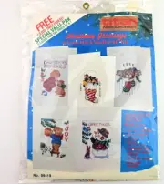 Titan Christmas Greetings Cross Stitch Greeting Card Kit Makes 5 Puppy 1990 Vtg