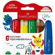 Faber-Castell LC Extra Jumbo Ultra Washable Markers 6 Pack