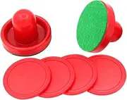 GANAZONO Complete Air Hockey Kit Resin Hockey Pucks Pushers Air Puck Set for Boys and Girls