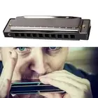 10 Holes C Key Harmonica For Beginners Students Portable Mouth Organ Small W PLM
