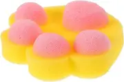 HOMOBABE Cute Animal Paw Shape Bath Sponge Soft Shower Scrubber for Gentle Body Cleanser for Boy Girl and Fun Bath for Easy and Enjoyable Bath
