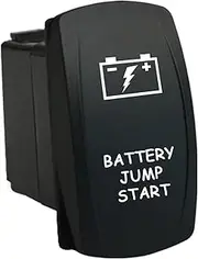 12V 20A / 24V 10A MOMENTARY Rocker Switch Battery Jump Start 6C83WM Universal fits Toyota Nissan Holden Mitsubishi Ford Amarok etc. Dual LED in White
