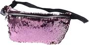 [SAFIGLE] Sequins Waist Bag Reusable Fanny Pack Large Tote Bag for Women Sports Outdoor Waist Pack Stylish and Comfortable Smooth Zipper